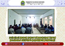 SOSIALISASI PRODUK HUKUM KALURAHAN GIRIPURWO TAHUN 2026 DI PADUKUHAN TEMON